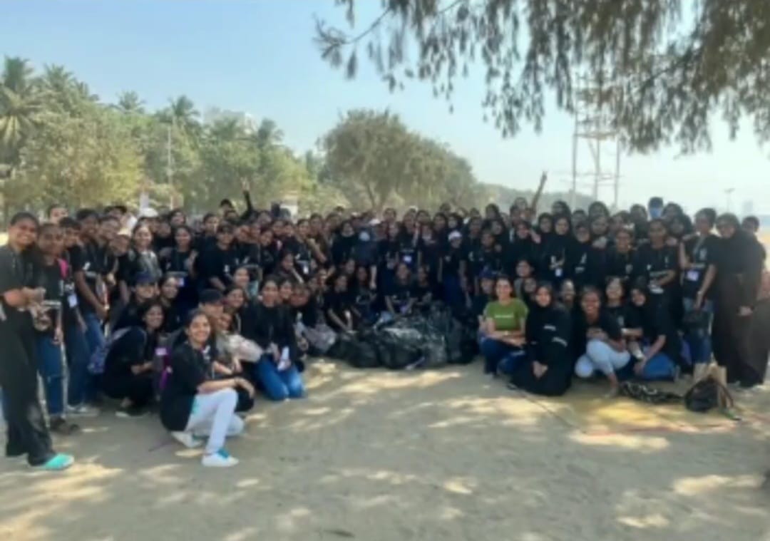 Volunteers collecting waste